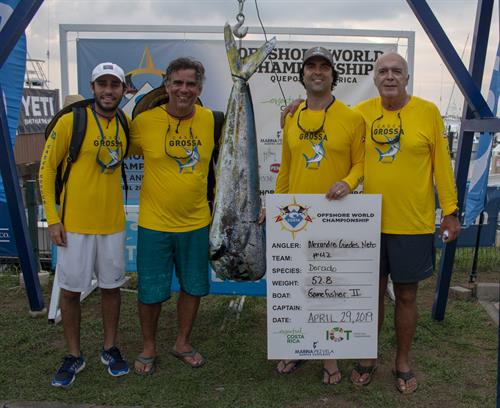 Image of a Dolphin caught by Alexandre Guedes Neto on team Torneio de Pesca Royal Charlotte at the 2019 Offshore World Championship