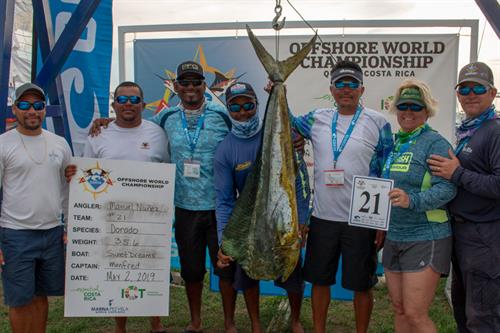 Image of a Dolphin caught by Jesus Manuel Nunez Gonzalez on team Hammer Down Tournament at the 2019 Offshore World Championship